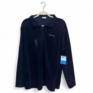 NWT Columbia 1/4 Zip Men’s Navy Blue Fleece Pullover Sweatshirt Size XL